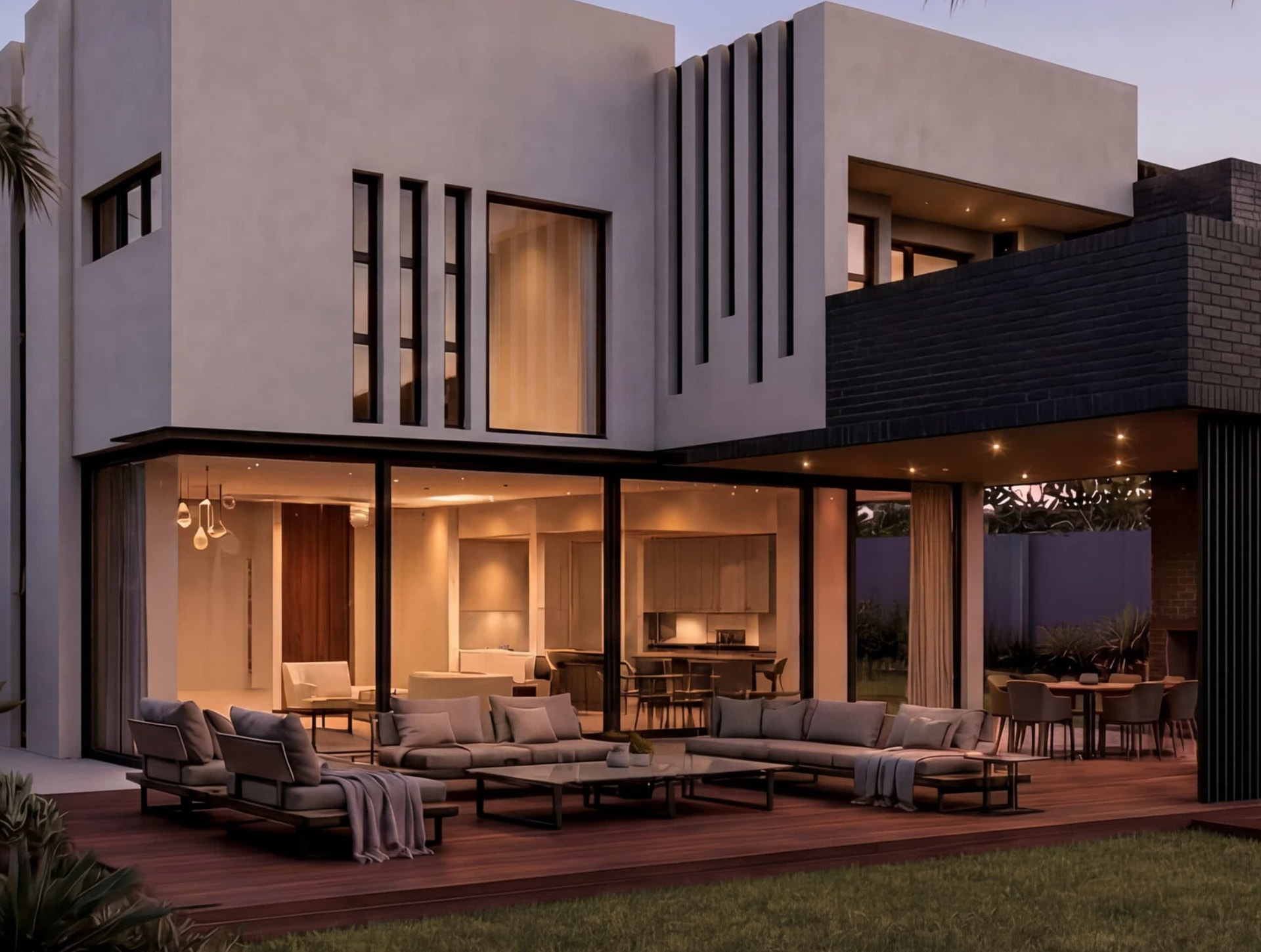 Mount Reserve unit 4, artist's impression of the completed home at dusk